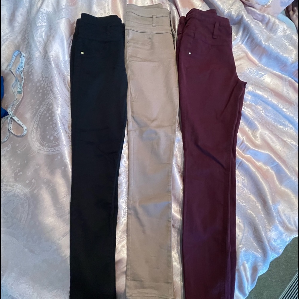 3 pair refuge pants high waisted skinny